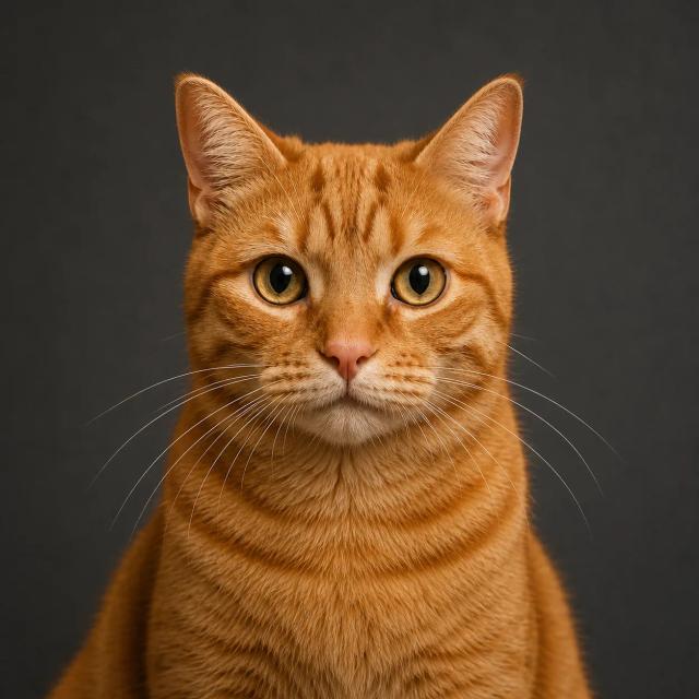 Orange tabby cat source photo used for the pet podcast example
